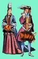 1684 г. Модный дворянин и девушка-крестьянка